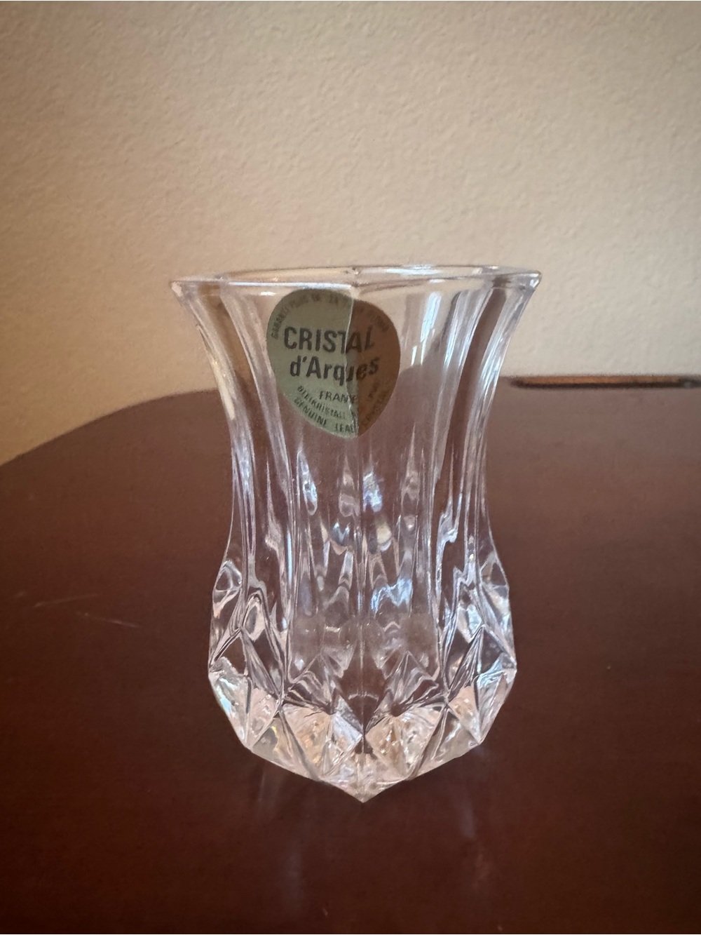 Vintage Cristal d’Arquea Clear Crystal Bud Vase
